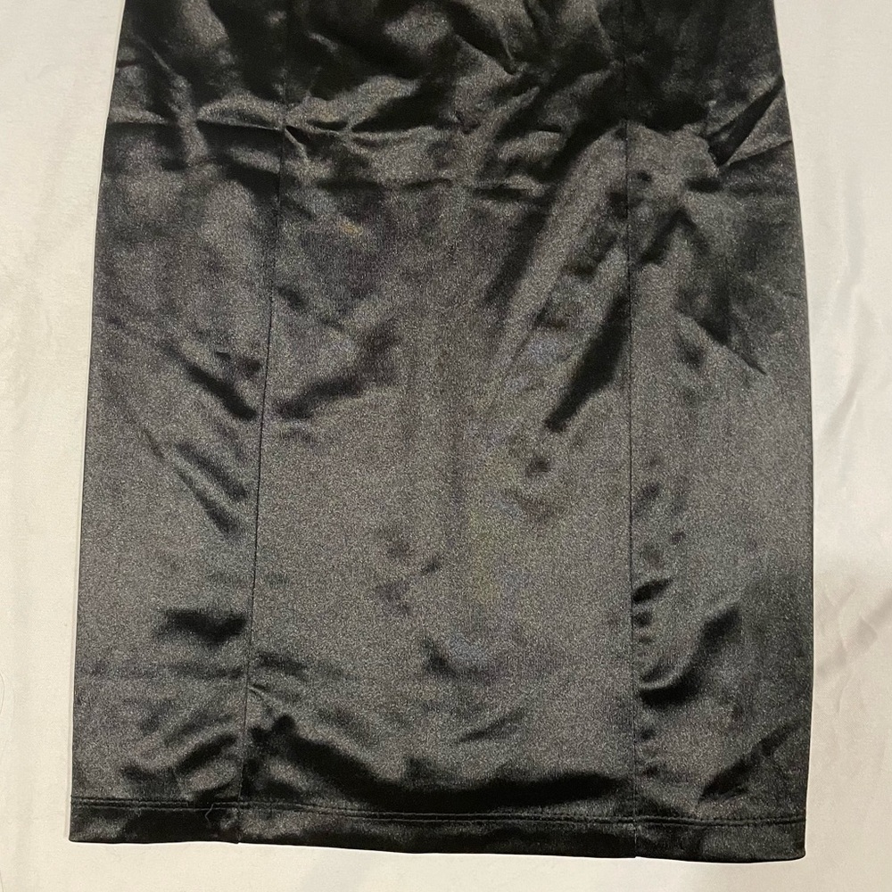 NWOT shein black silky dress - Picture 4 of 4